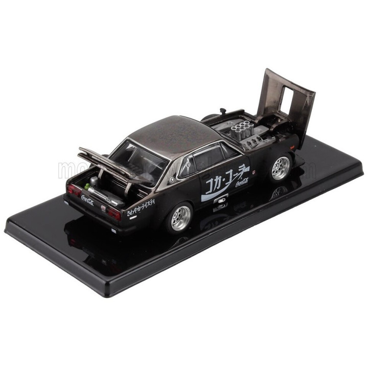 POP RACE LIMITED NISSAN SKYLINE GT-R V8 (R34) DRIFT HAKOSUKA PANDEM COCACOLA ZERO 2007 - BLACK 1/64