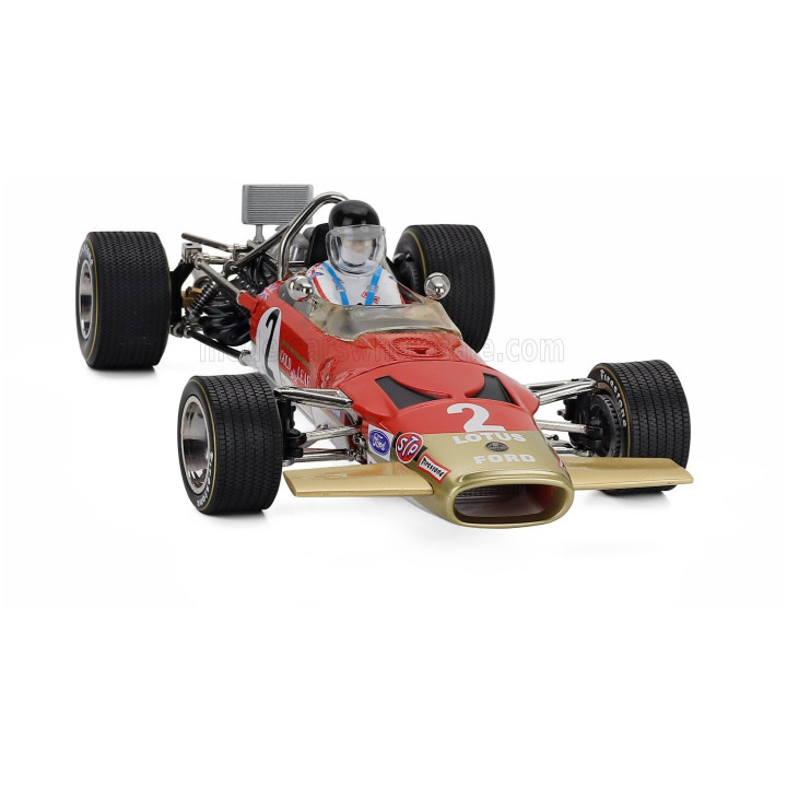 QUARTZO LOTUS F1 49B N 2 SOUTH AFRICAN GP 1969 JOCHEN RINDT - RED 1/18
