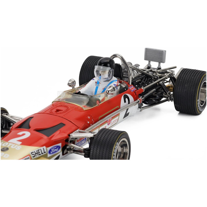 QUARTZO LOTUS F1 49B N 2 SOUTH AFRICAN GP 1969 JOCHEN RINDT - RED 1/18