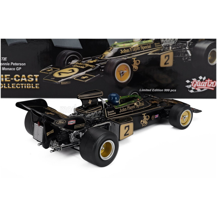 QUARTZO LOTUS F1 72E N 2 WINNER MONACO GP 1973 RONNIE PETERSON - BLACK 1/18