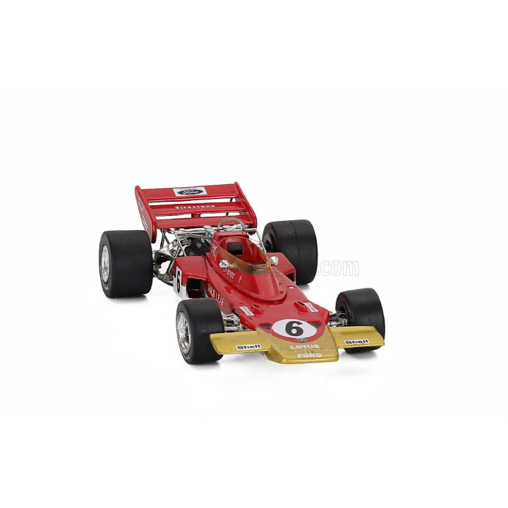 QUARTZO LOTUS F1 72C TEAM LOTUS N 6 WORLD CHAMPION WINNER FRENCH GP 1970 JOCHEN RINDT - RED GOLD 1/43