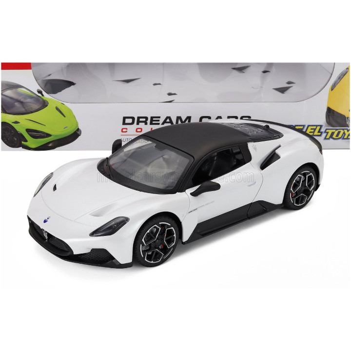 RE EL TOYS MASERATI MC20 2020 - WHITE BLACK 1/16