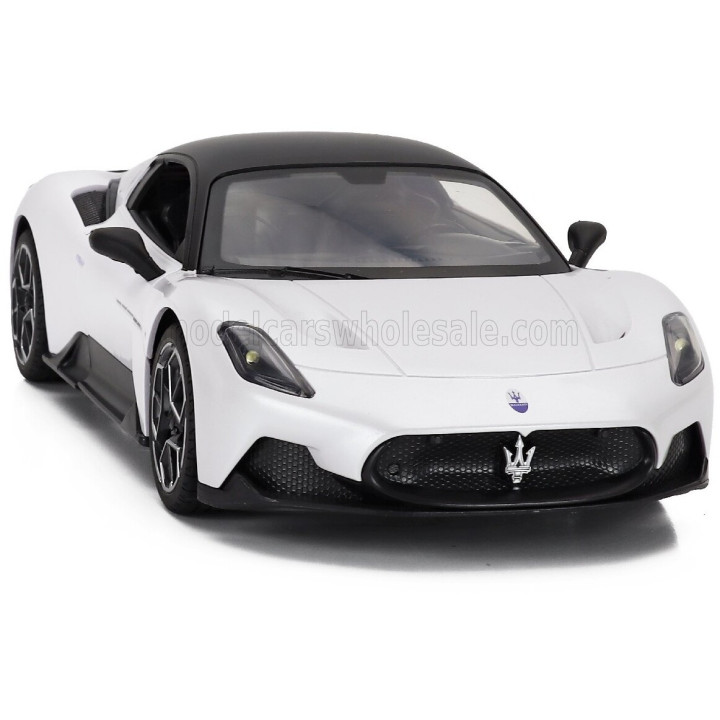RE EL TOYS MASERATI MC20 2020 - WHITE BLACK 1/16