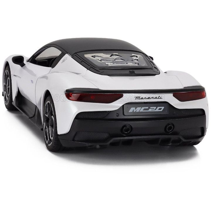 RE EL TOYS MASERATI MC20 2020 - WHITE BLACK 1/16