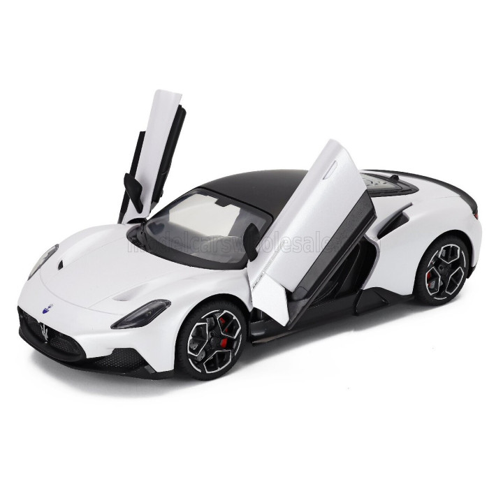 RE EL TOYS MASERATI MC20 2020 - WHITE BLACK 1/16