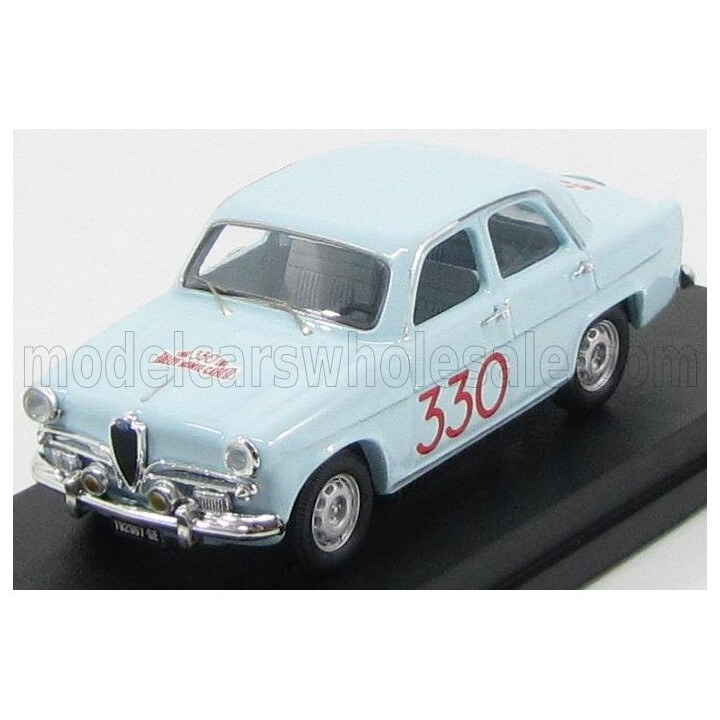 RIO MODELS ALFA ROMEO GIULIETTA TI N 330 RALLY MONTECARLO 1964 PINASCO - SANFILIPPO - LIGHT BLUE 1/43