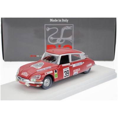 RIO MODELS CITROEN DS21 N 39 RALLY MONTECARLO 1972 FRANCISCO ROMAOZINHO - HEITOR MORAIS - RED 1/43