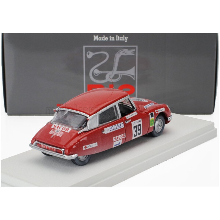 RIO MODELS CITROEN DS21 N 39 RALLY MONTECARLO 1972 FRANCISCO ROMAOZINHO - HEITOR MORAIS - RED 1/43