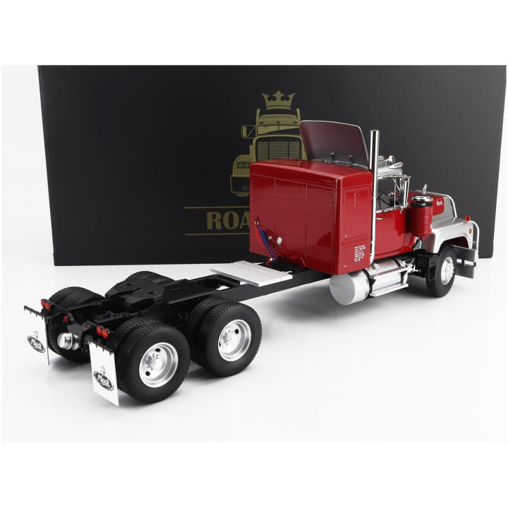 ROAD KINGS MACK RL700L TRACTOR TRUCK 3-ASSI 1974 - RED SILVER 1/18