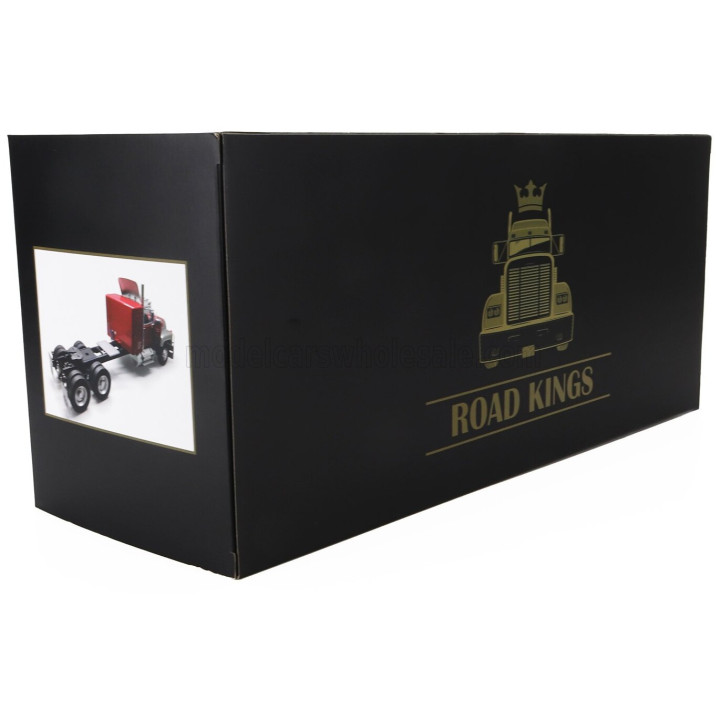 ROAD KINGS MACK RL700L TRACTOR TRUCK 3-ASSI 1974 - RED SILVER 1/18