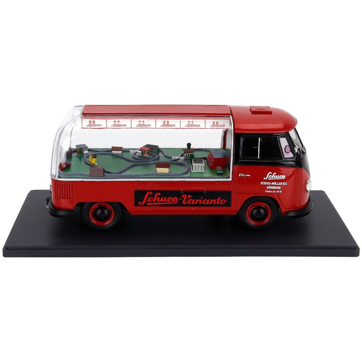 SCHUCO VOLKSWAGEN T1 SCHUCO VARIANTO 1962 - RED BLACK 1/18