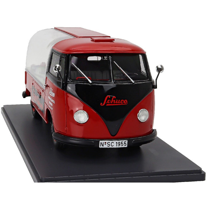 SCHUCO VOLKSWAGEN T1 SCHUCO VARIANTO 1962 - RED BLACK 1/18