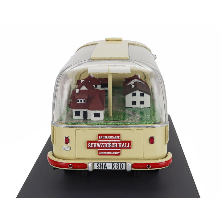 SCHUCO VOLKSWAGEN T1a PICK-UP BAUSPAR-KASSE SCHWABISCH HALL 1962 - CREAM 1/18