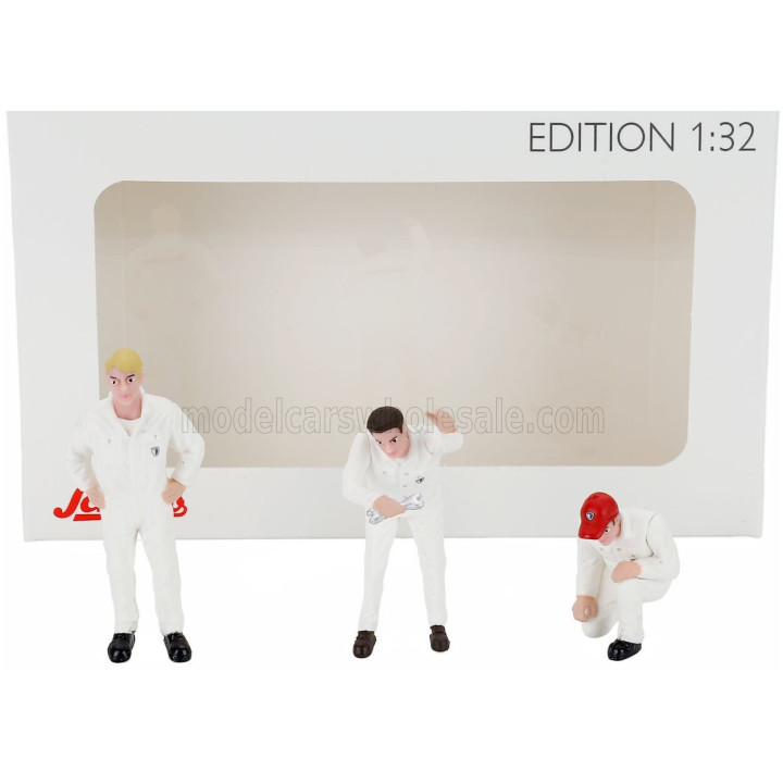 SCHUCO FIGURES SET 3X MECHANICS SCHLUTER - WHITE 1/32
