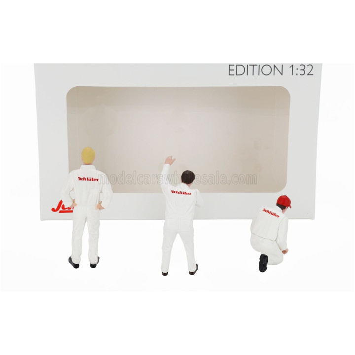 SCHUCO FIGURES SET 3X MECHANICS SCHLUTER - WHITE 1/32