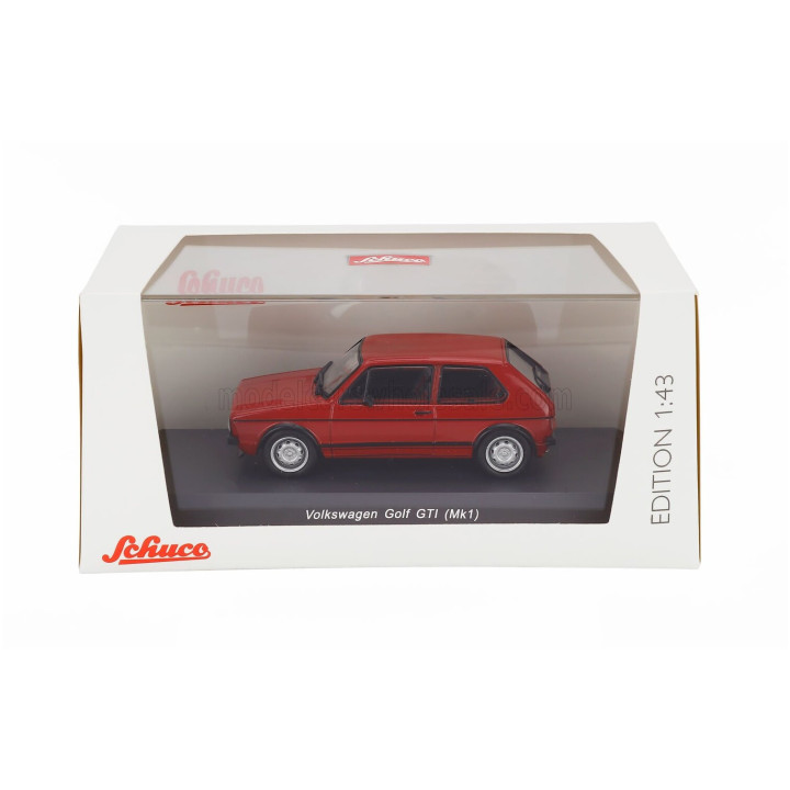 SCHUCO VOLKSWAGEN GOLF GTi MKI 1976 - RED 1/43