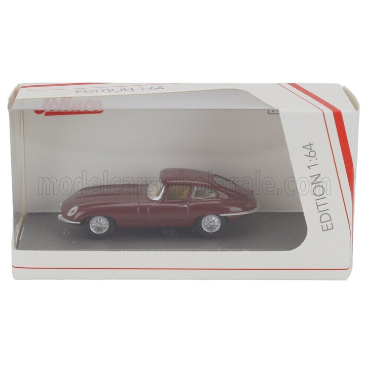 SCHUCO JAGUAR E-TYPE COUPE 1962 - BORDEAUX 1/64