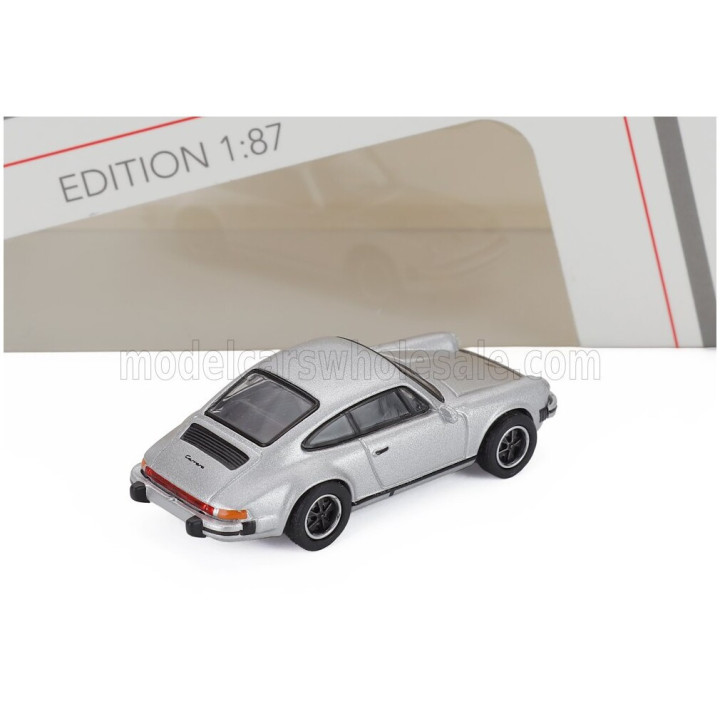 SCHUCO PORSCHE 911 CARRERA 3.2 COUPE 1988 - SILVER 1/87