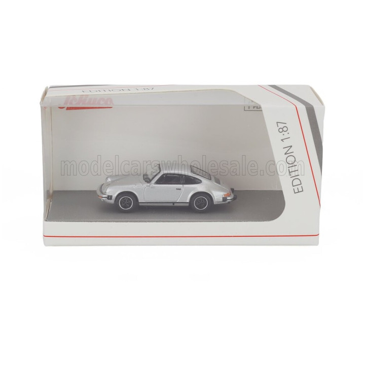 SCHUCO PORSCHE 911 CARRERA 3.2 COUPE 1988 - SILVER 1/87