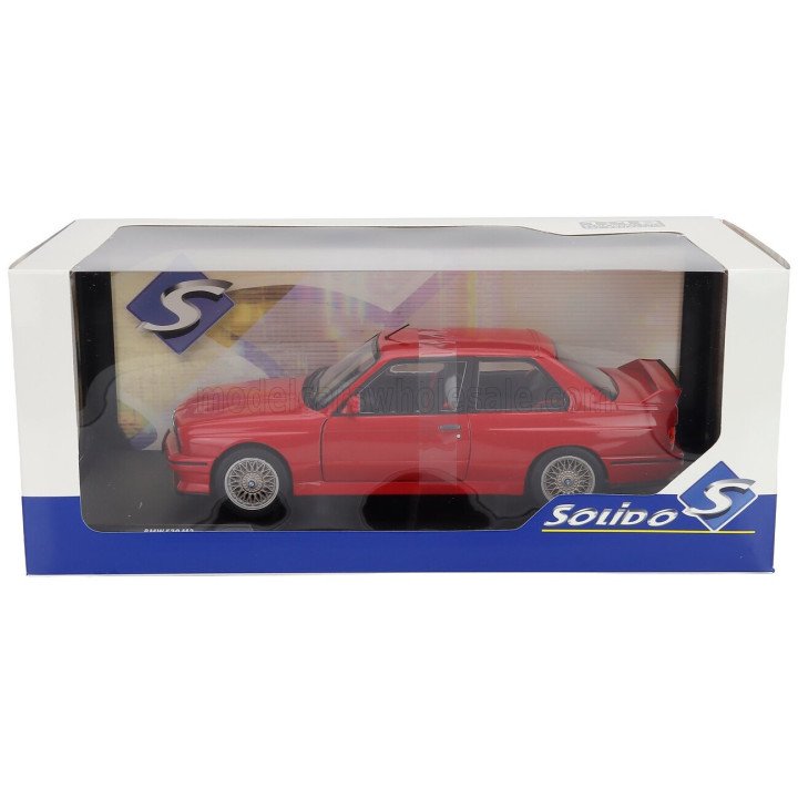 SOLIDO BMW 3-SERIES M3 (E30) 1990 - RED 1/18