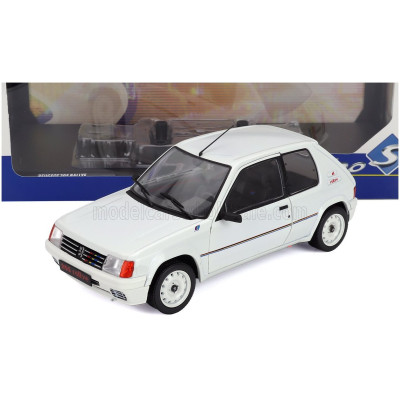 SOLIDO PEUGEOT 205 1.3 RALLYE 1988 - WHITE 1/18
