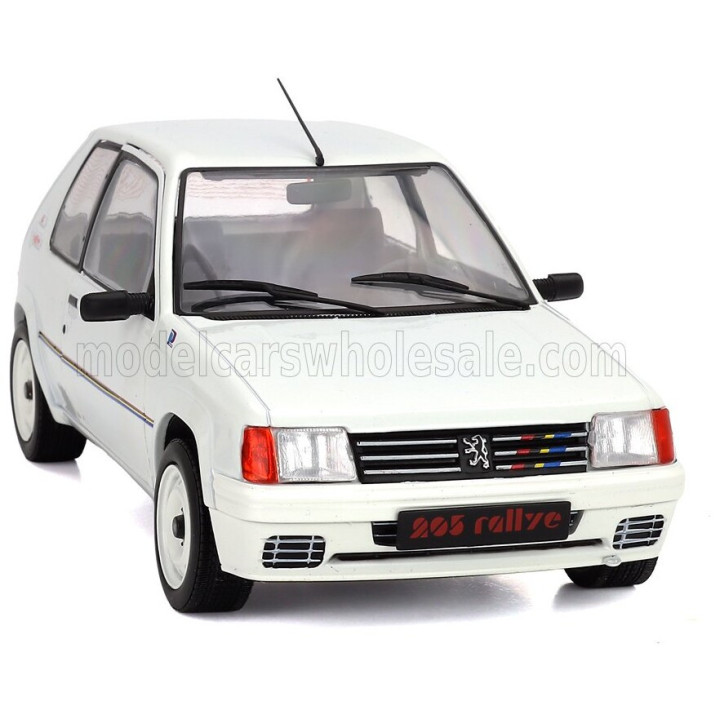SOLIDO PEUGEOT 205 1.3 RALLYE 1988 - WHITE 1/18