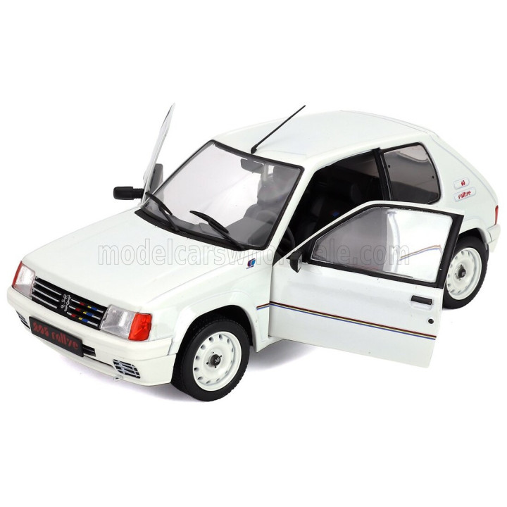 SOLIDO PEUGEOT 205 1.3 RALLYE 1988 - WHITE 1/18