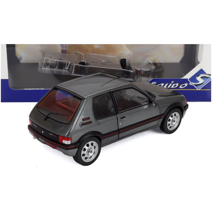 SOLIDO PEUGEOT 205 1.9 GTi 1988 - GREY MET 1/18