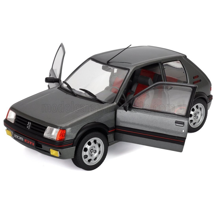 SOLIDO PEUGEOT 205 1.9 GTi 1988 - GREY MET 1/18