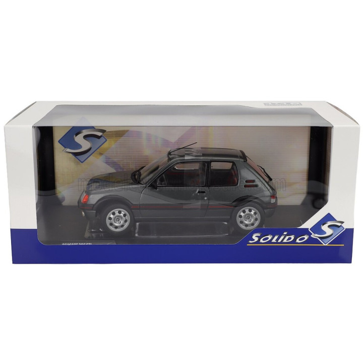 SOLIDO PEUGEOT 205 1.9 GTi 1988 - GREY MET 1/18