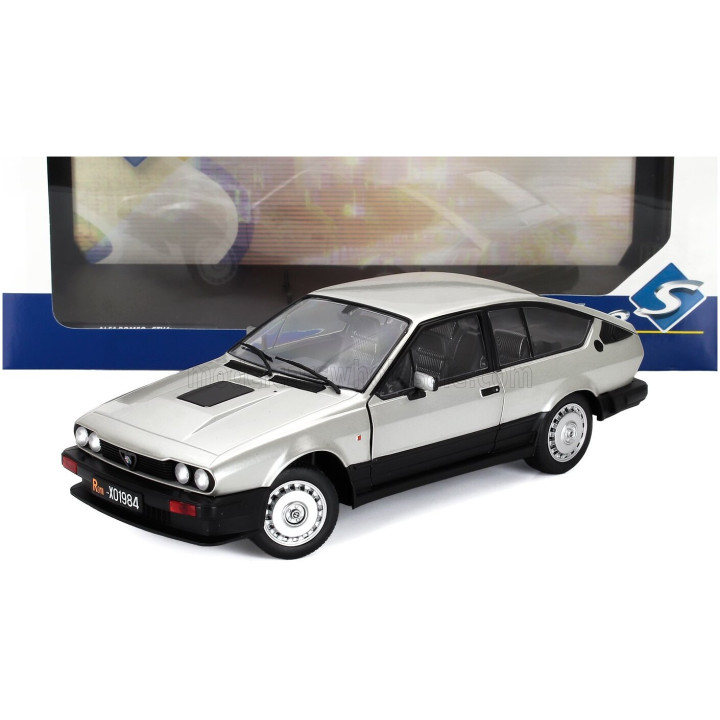 SOLIDO ALFA ROMEO ALFETTA GTV 6 1984 - SILVER 1/18