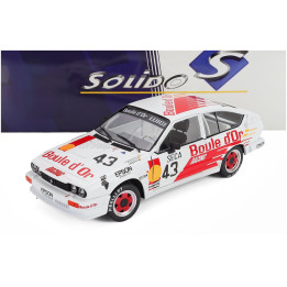 SOLIDO ALFA ROMEO ALFETTA GTV6 N 43 24h SPA 1985 BERNARD DE DRYVER - FRANCOIS XAVIER BOUCHER - LOUDWIG BOUCHER - WHITE ORANGE