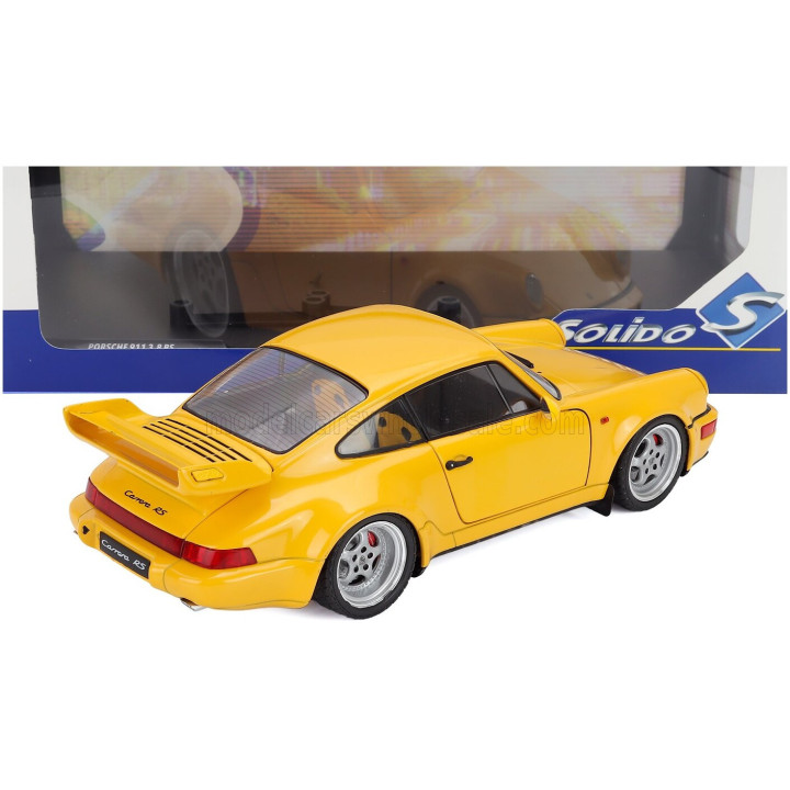 SOLIDO PORSCHE 911 964 3.8 RS COUPE 1990 - YELLOW 1/18