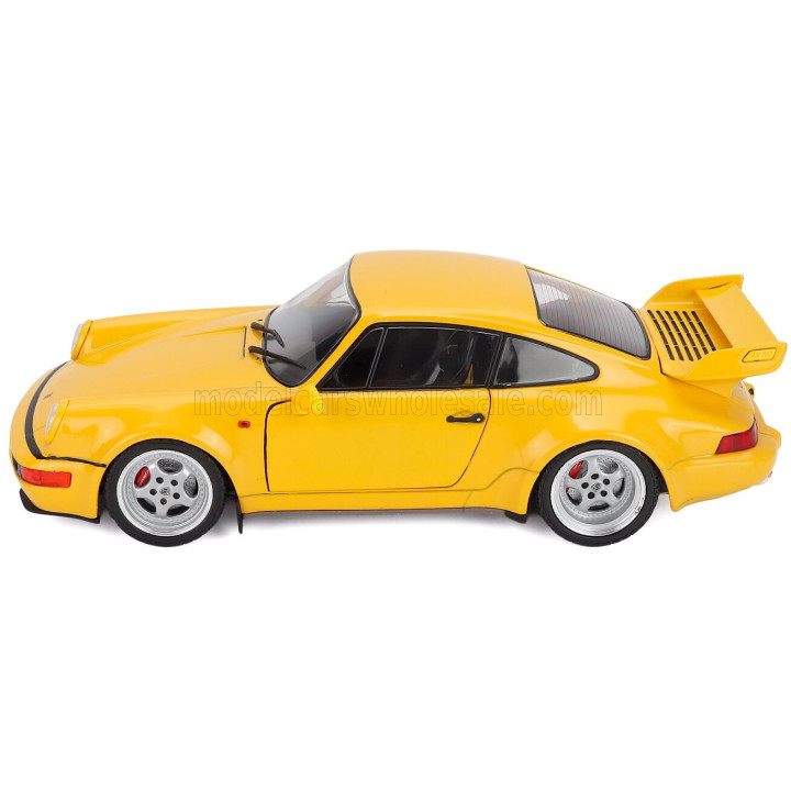 SOLIDO PORSCHE 911 964 3.8 RS COUPE 1990 - YELLOW 1/18