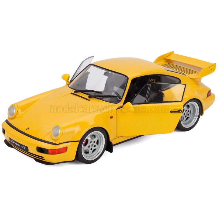 SOLIDO PORSCHE 911 964 3.8 RS COUPE 1990 - YELLOW 1/18