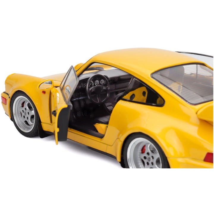 SOLIDO PORSCHE 911 964 3.8 RS COUPE 1990 - YELLOW 1/18