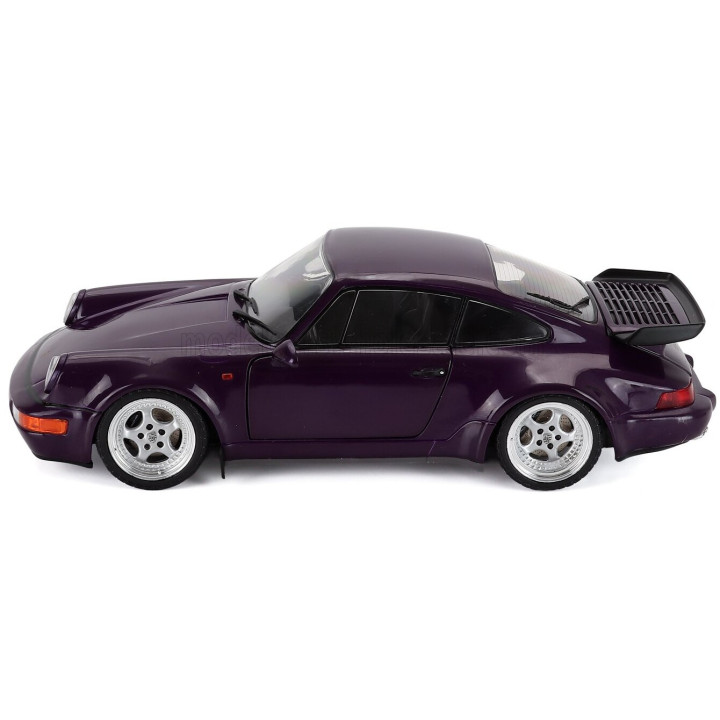 SOLIDO PORSCHE 911 964 TURBO COUPE 1990 - PURPLE 1/18