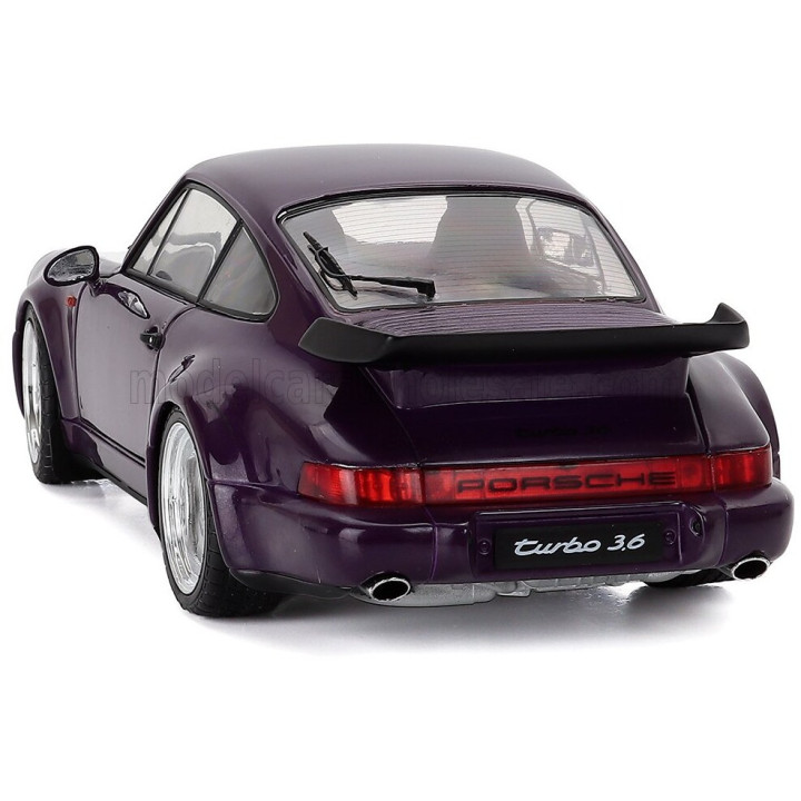 SOLIDO PORSCHE 911 964 TURBO COUPE 1990 - PURPLE 1/18