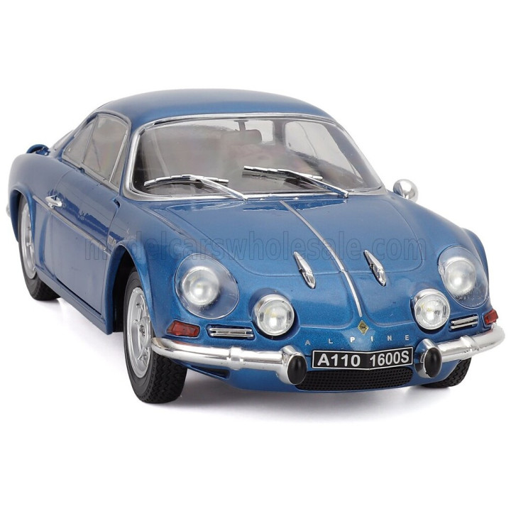 SOLIDO RENAULT ALPINE A110 1600S 1969 - BLUE ALPINE 1/18