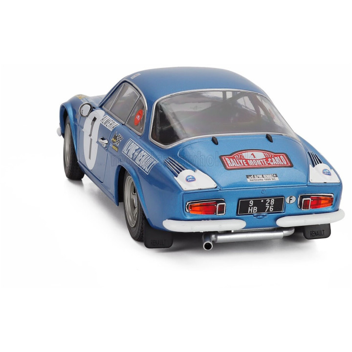 SOLIDO RENAULT ALPINE A110 1600S (night version) N 1 RALLY MONTECARLO 1972 JEAN LUC THERIER - CLAUDE ROURE - BLUE MET 1/18