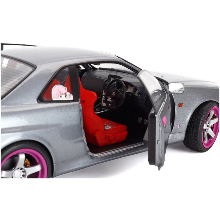 SOLIDO NISSAN SKYLINE GT-R (BNR34) COUPE 1999 - GREY 1/18