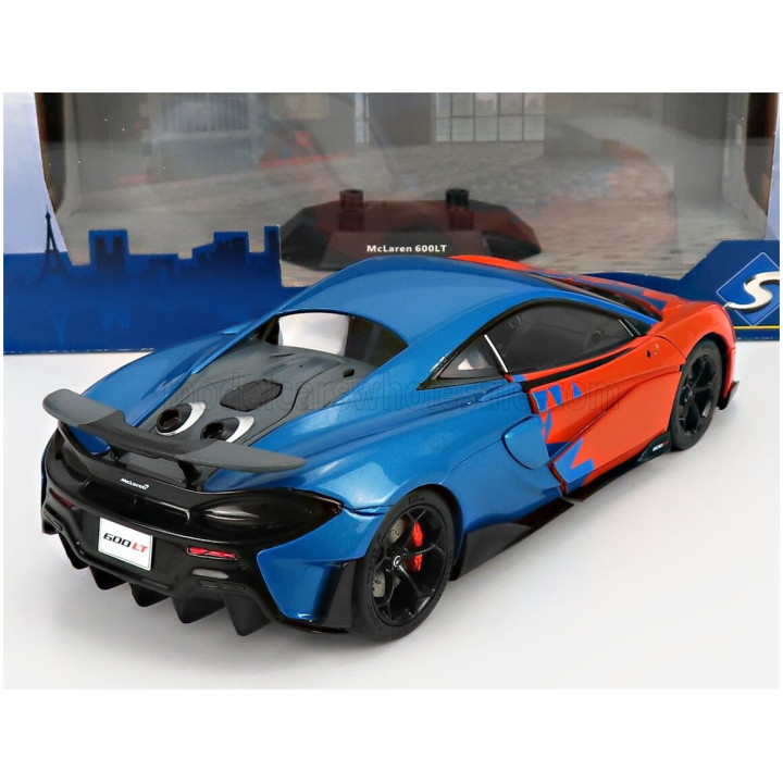 SOLIDO McLAREN 600LT F1 TEAM TRIBUTE LIVERY 2019 - ORANGE BLUE 1/18