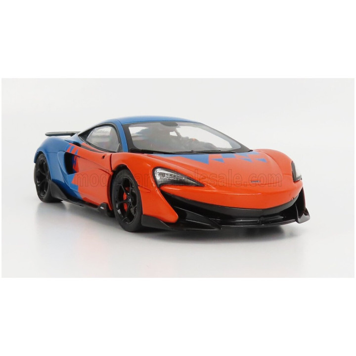 SOLIDO McLAREN 600LT F1 TEAM TRIBUTE LIVERY 2019 - ORANGE BLUE 1/18