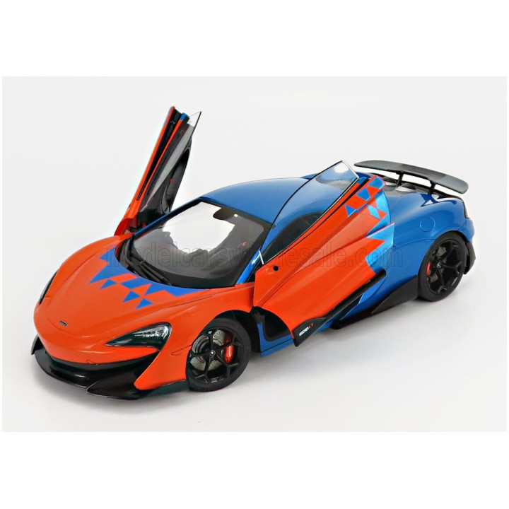 SOLIDO McLAREN 600LT F1 TEAM TRIBUTE LIVERY 2019 - ORANGE BLUE 1/18