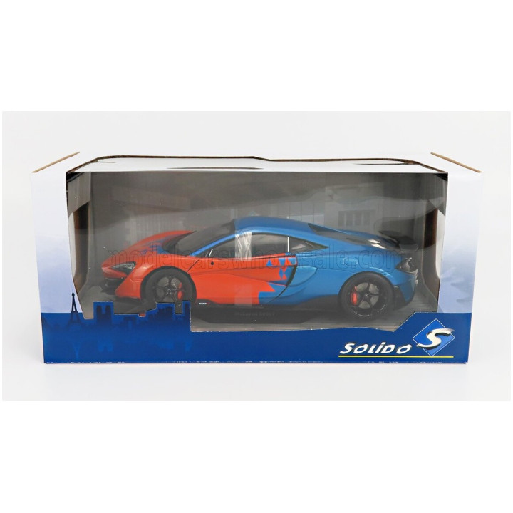 SOLIDO McLAREN 600LT F1 TEAM TRIBUTE LIVERY 2019 - ORANGE BLUE 1/18