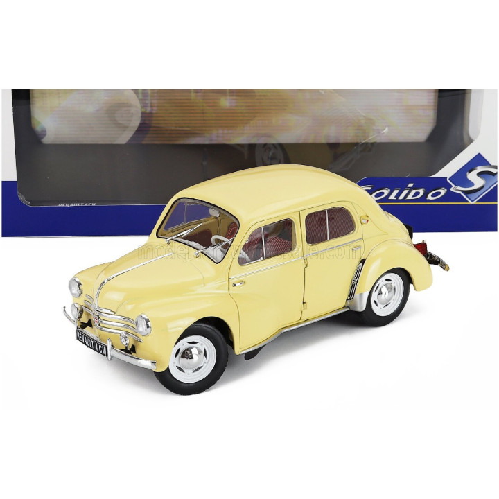 SOLIDO RENAULT 4CV 1961 - BEIGE 1/18