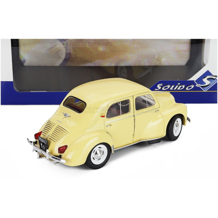 SOLIDO RENAULT 4CV 1961 - BEIGE 1/18