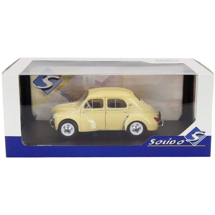 SOLIDO RENAULT 4CV 1961 - BEIGE 1/18