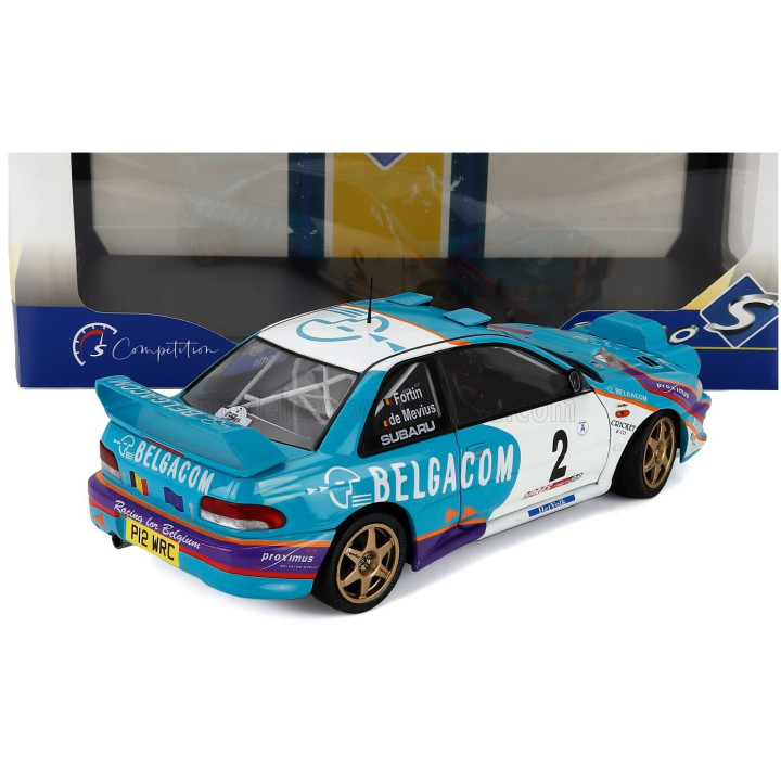 SOLIDO SUBARU IMPREZA WRC99 TEAM BELGACOM (night version) N 2 4th RALLY BELGIUM WESTHOEK YPRES 1998 JEAN MARC FORTIN - GREGOIRE