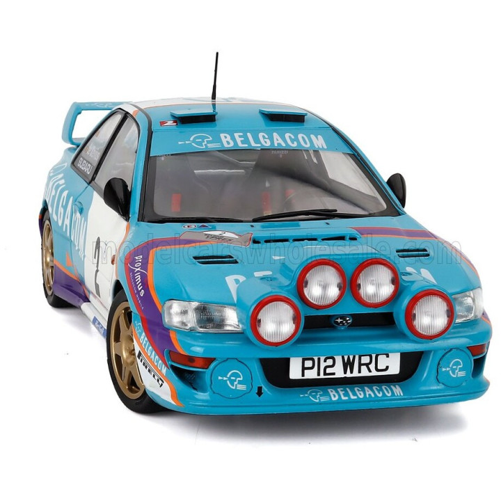 SOLIDO SUBARU IMPREZA WRC99 TEAM BELGACOM (night version) N 2 4th RALLY BELGIUM WESTHOEK YPRES 1998 JEAN MARC FORTIN - GREGOIRE